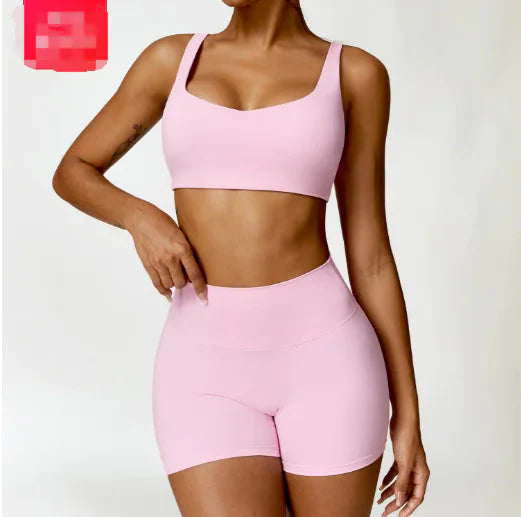 Conjunto de Sujetador y Pantalones de Tela Elegante