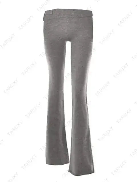 Ensemble de Haut Court à Capuche Tricoté Chic et Pantalons