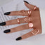 Ensemble de 12 bagues empilables en or FAXHION pour femmes