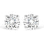 14K White Gold Lab Grown Diamond Solitaire Stud Earrings