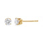 Boucles d'oreilles en diamant taillé rond de 1/2 cttw en or jaune 14K