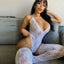 Body de Encaje Elegante para Mujeres - Ropa de Noche Talla Grande