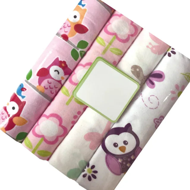 4Pcs/Lot Baby Blankets Newborn Muslin Diapers 100% Cotton Baby Swaddle Blanket for Newborns Photography Kids Muslin Swaddle Wrap - Korvel