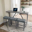 Bar Table Set with Power Socket for Dining and Game Rooms
