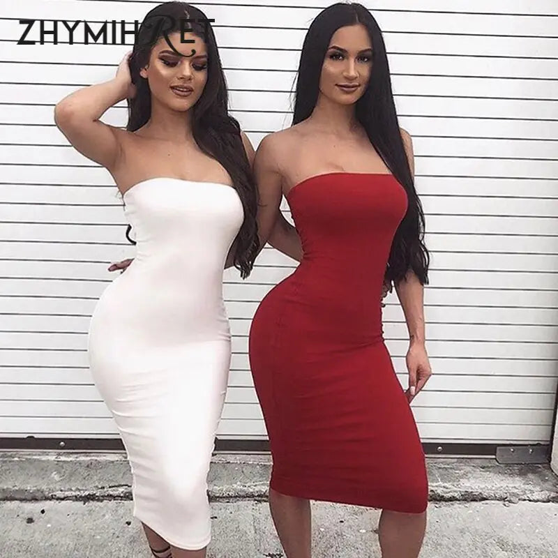 Vestido Largo Elegante Sin Tirantes para Ocasiones Especiales