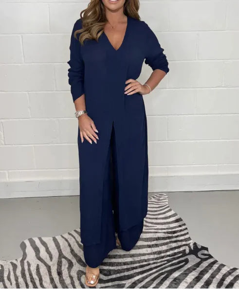 GlobalChic Trousers Suit for Modern Women