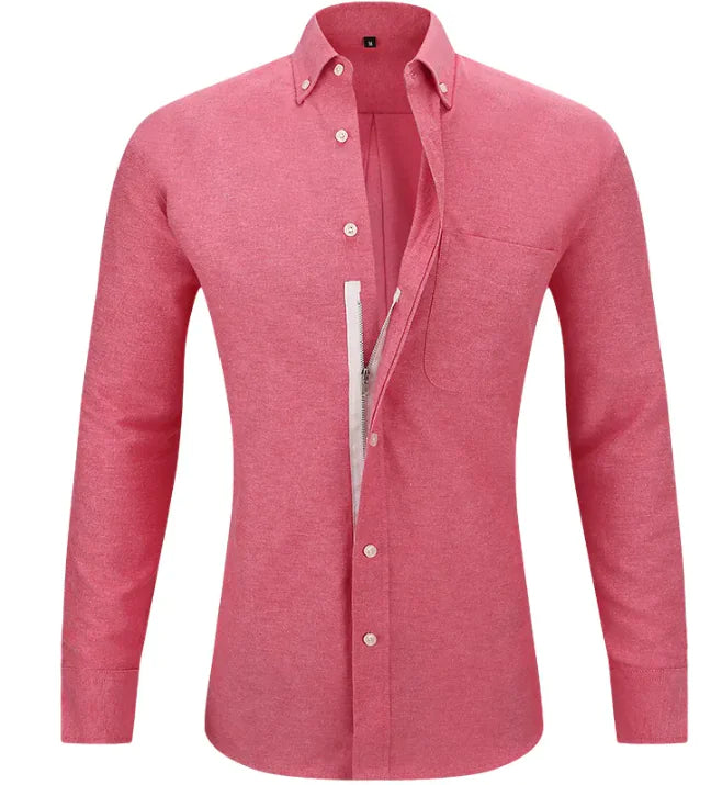 Men's Solid Color Business Shirt