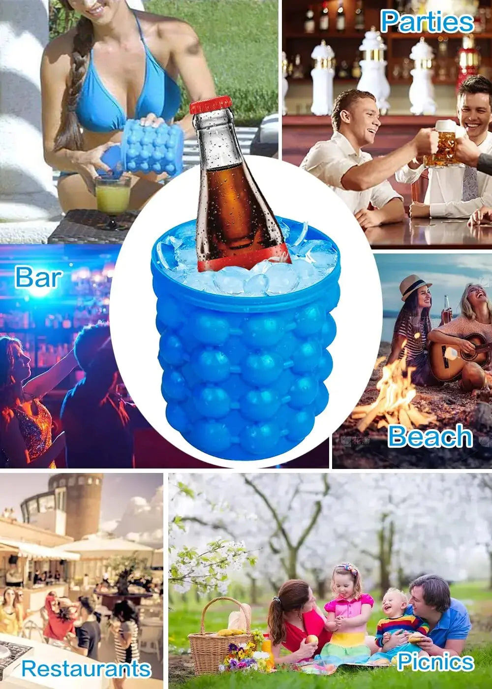 Moule à glace en silicone premium pour des divertissements sans effort