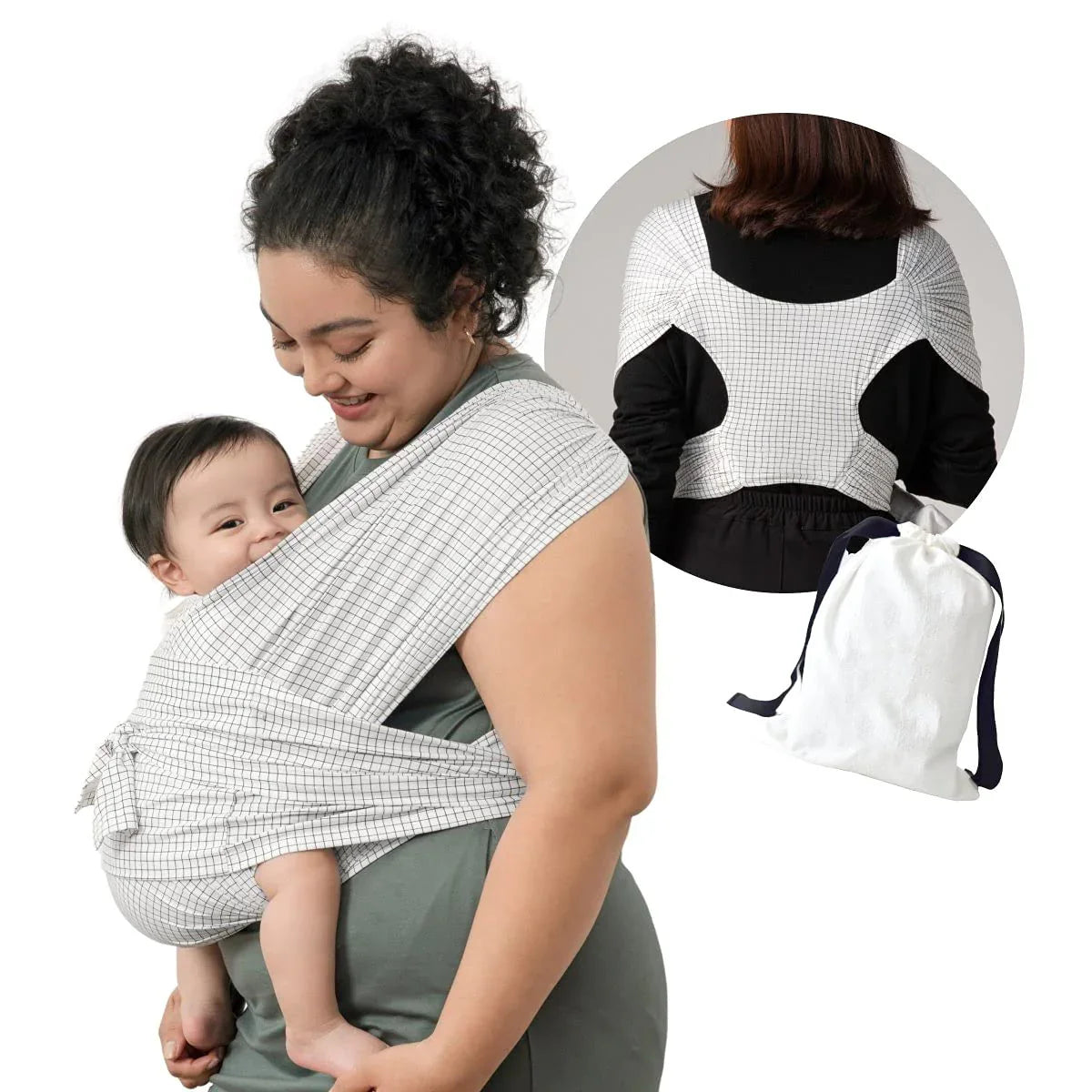 SnugX Baby Sling - Portabebés Cómodo