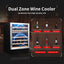SOTOLA Refrigerador de Vino de Doble Zona de 24" - 46 Botellas