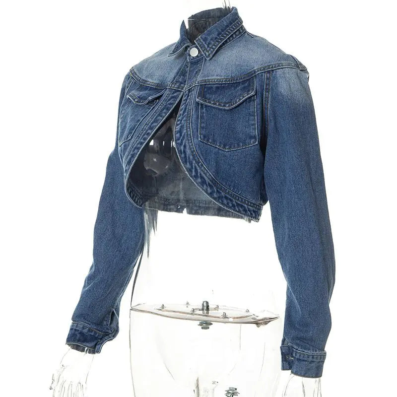 Cropped Denim Jacket for Women