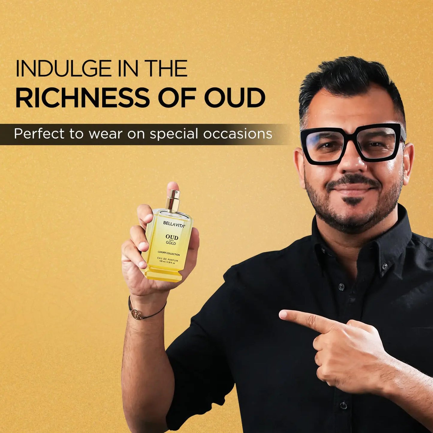 OUD GOLD Eau De Parfum - 3.38 fl. oz. | Fragancia Unisex