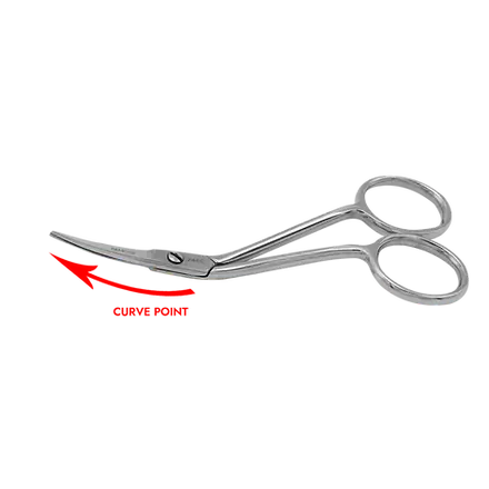 Ciseaux de broderie mini double courbés à pointe fine de 4"