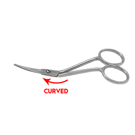 Ciseaux de broderie mini double courbés à pointe fine de 4"