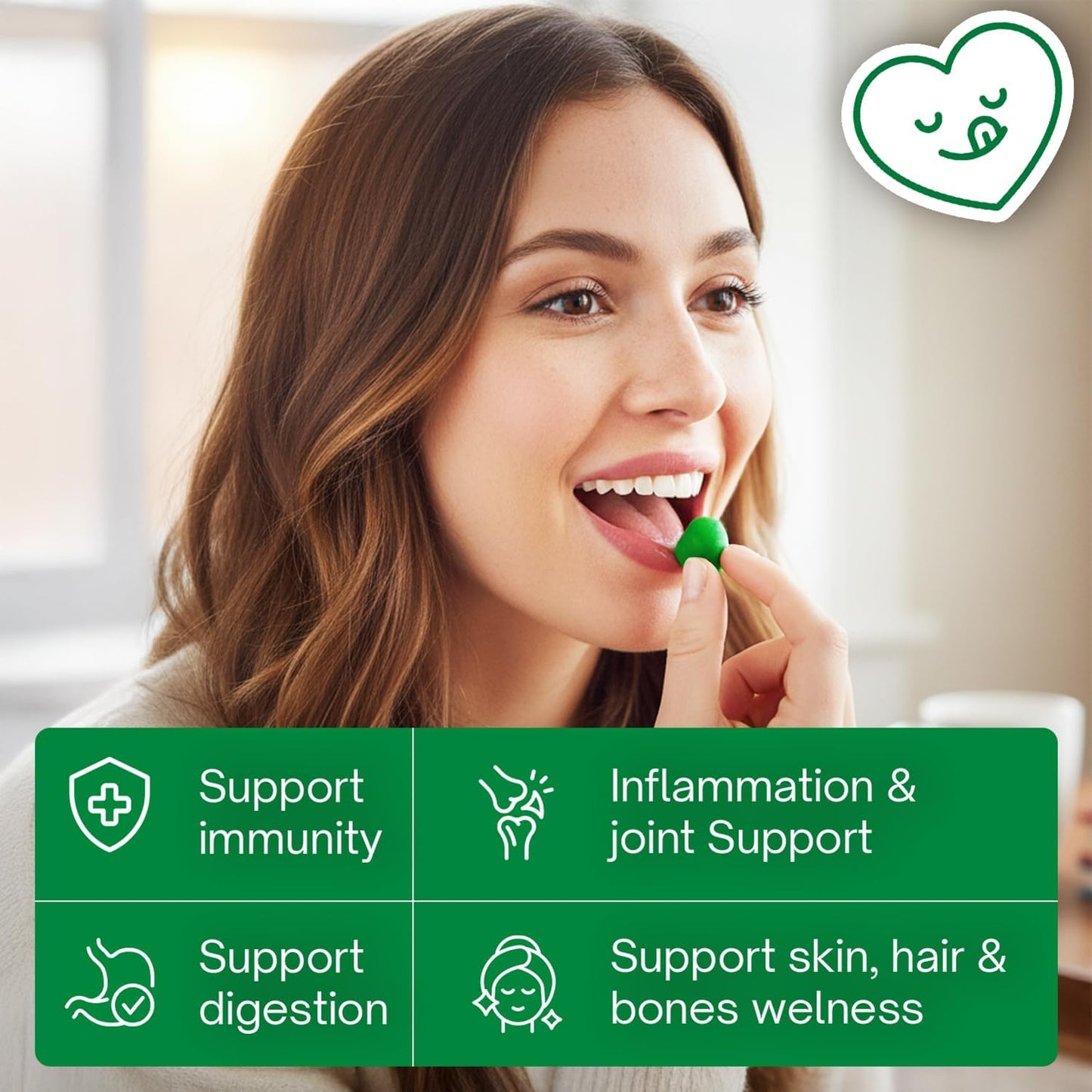 Gomitas de Moringa con Jengibre, Cúrcuma y Probióticos | Veganas y Sin Azúcar