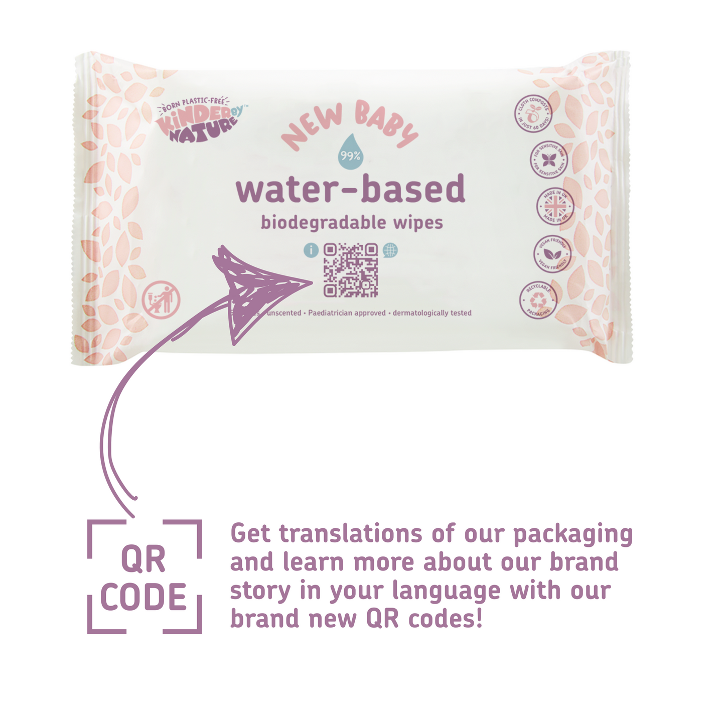 Kinder by Nature 100% Biodegradable Water-Based Baby Wipes - 672 Count