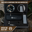Premium Folding Pocket Knife Gift Set for Adventurers (Silver & Black) - Korvel