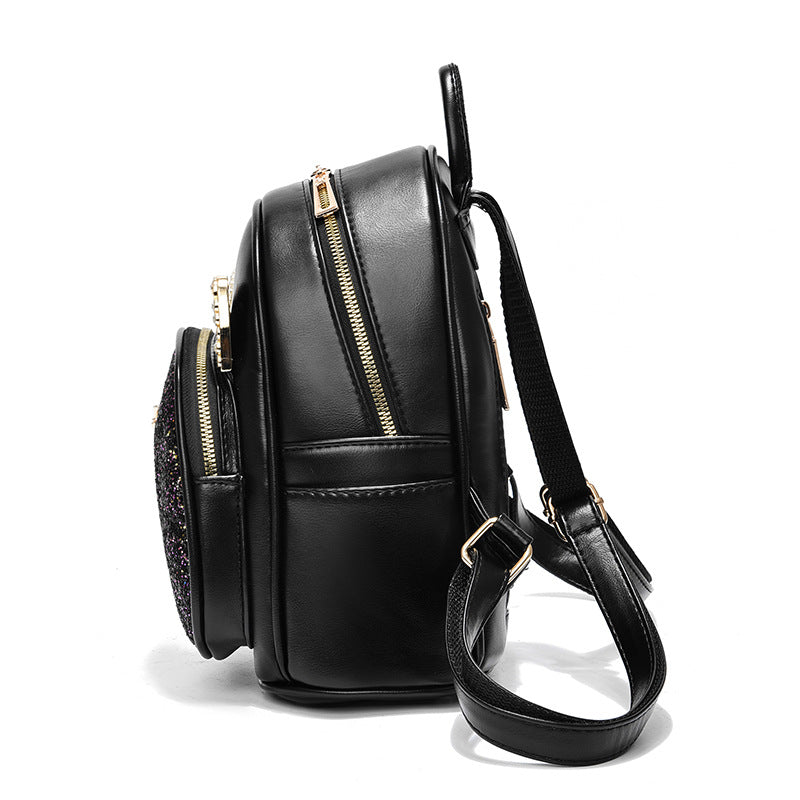 Mochila de PU de gran capacidad y estilo para mujeres y niñas