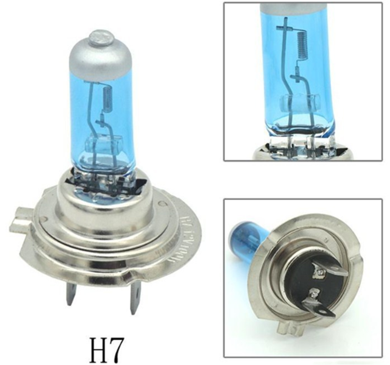 H7 Xenon Halogen Bright White Headlight Bulbs - 2 Pack