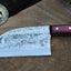 Premium Full Tang Handmade 1095 High Carbon Steel Chef Knife with Exotic Wood Handle - Korvel