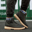Bottes d'hiver imperméables pour hommes avec doublure en peluche