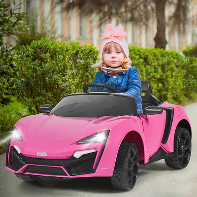 12V 2.4G RC Electric Vehicle with Lights - Pink