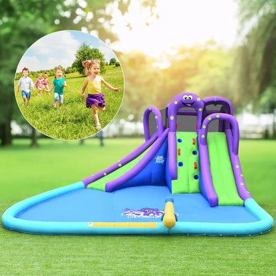 Parque Acuático Inflable Mighty Bounce House con Piscina