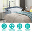 Height Adjustable Baby Side Crib with Music Box & Toys - Dark Gray