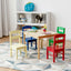 5-Piece Kids Multicolor Table and Chair Set