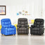 Sillón Reclinable para Niños con Portavasos y Reposapiés - Azul