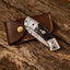 Exquisite Handmade Damascus Steel Tanto Folding Knife | 3-Inch Blade, Buffalo Horn Grip, Leather Sheath | Ideal Gift by KBS Knives - Korvel