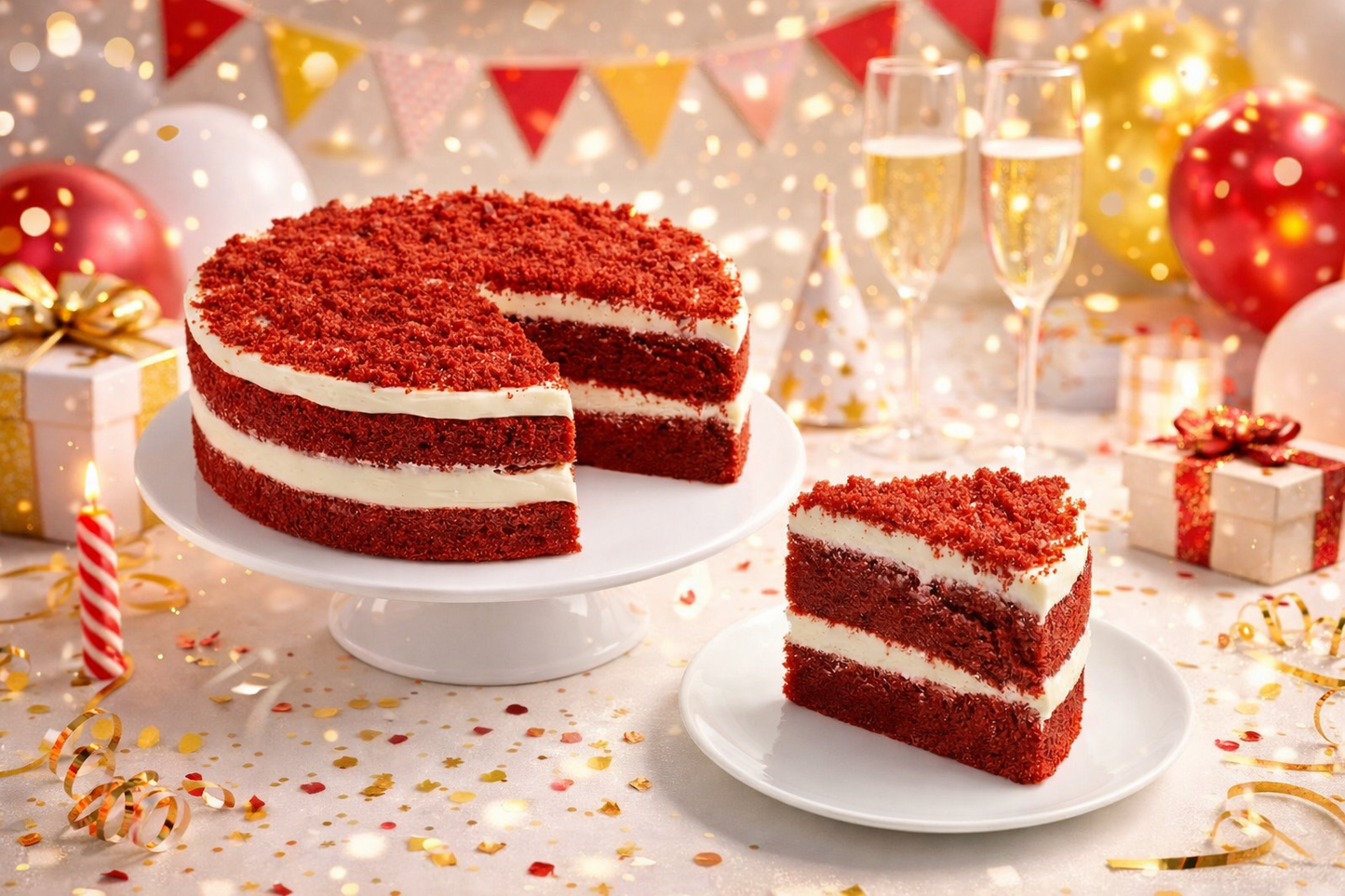 Gâteau Red Velvet Sans Sucre Andy Anand - Gourmet et Amical pour Diabétiques