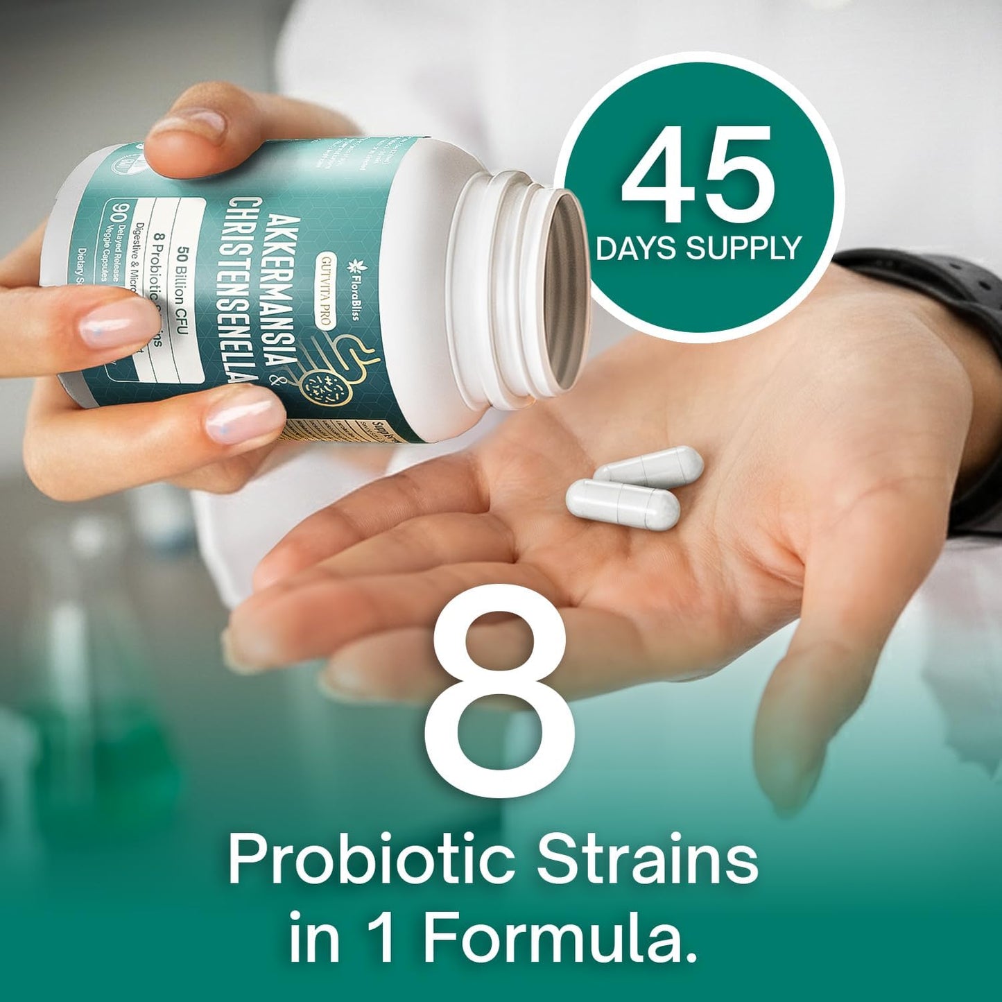 Premium Probiotic Blend with Cranberry Extract - 50 Billion CFU