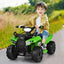6V Kids ATV Quad Electric Ride On Car with LED Light - Green