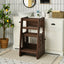Kids Kitchen Step Stool with Double Safety Rails - Brown
