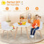 Ensemble de table d'activité moderne pour enfants et 2 chaises