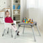 Ensemble de table et chaise convertible 4-en-1 pour bébé - Gris