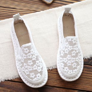 Sandalias de Verano con Cierre de Encaje para Mujeres