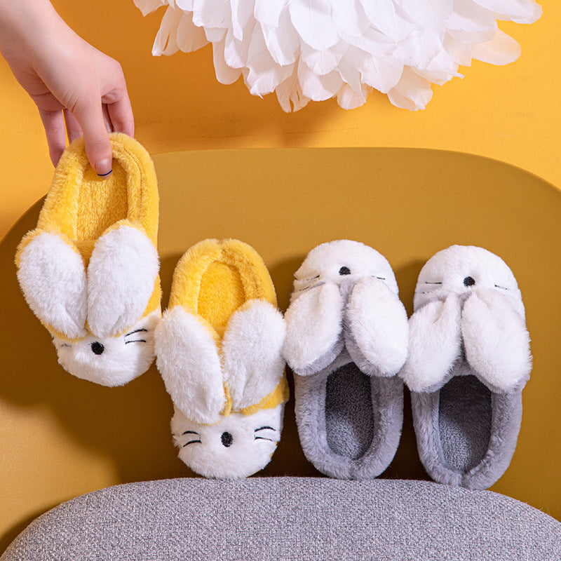 Zapatillas de Conejo de Dibujos Animados Acogedoras para Niños y Adultos