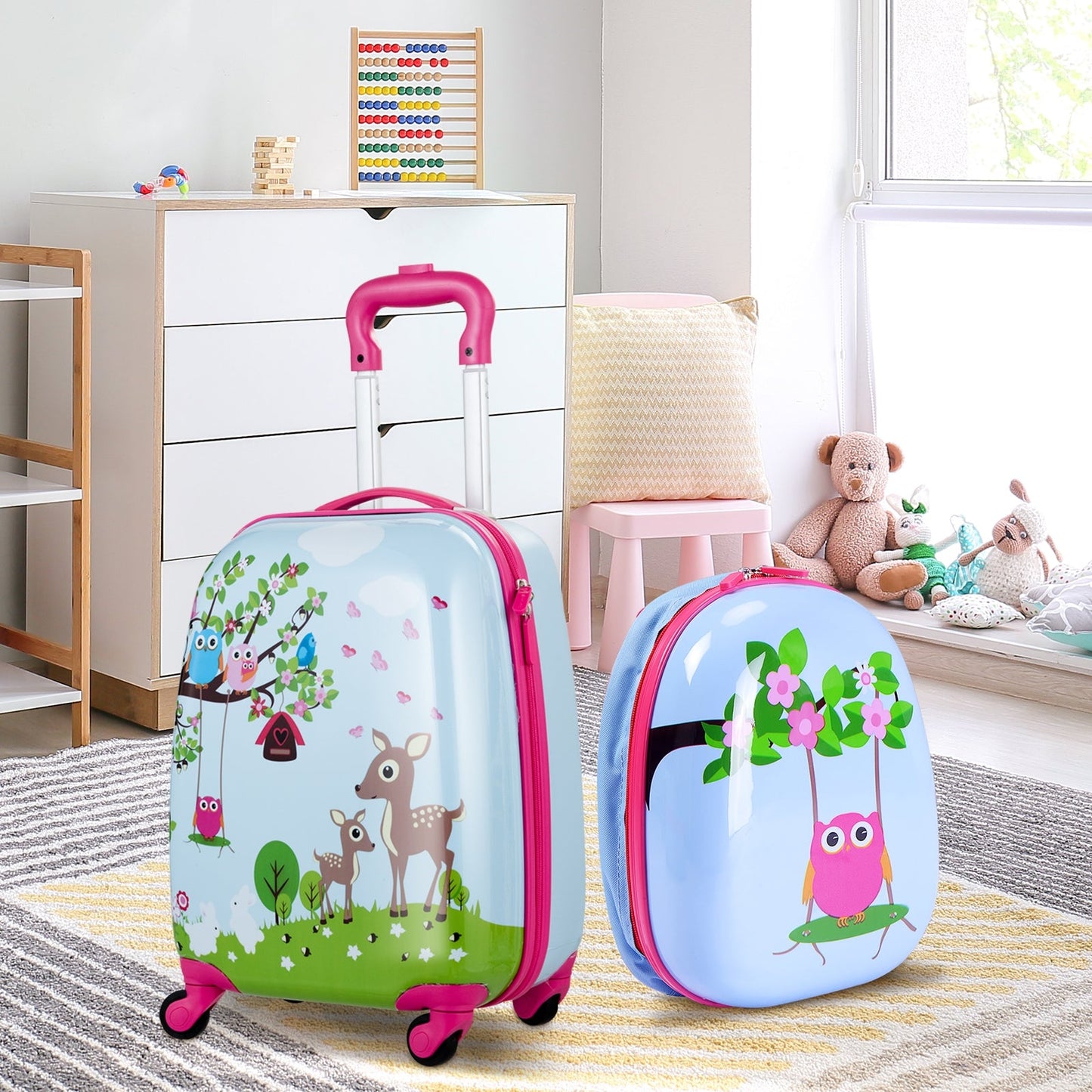 Gbruno 2 Pieces Kids Suitcase and Backpack Set