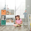 Multicolor Kids Toy Storage Cabinet Organizer