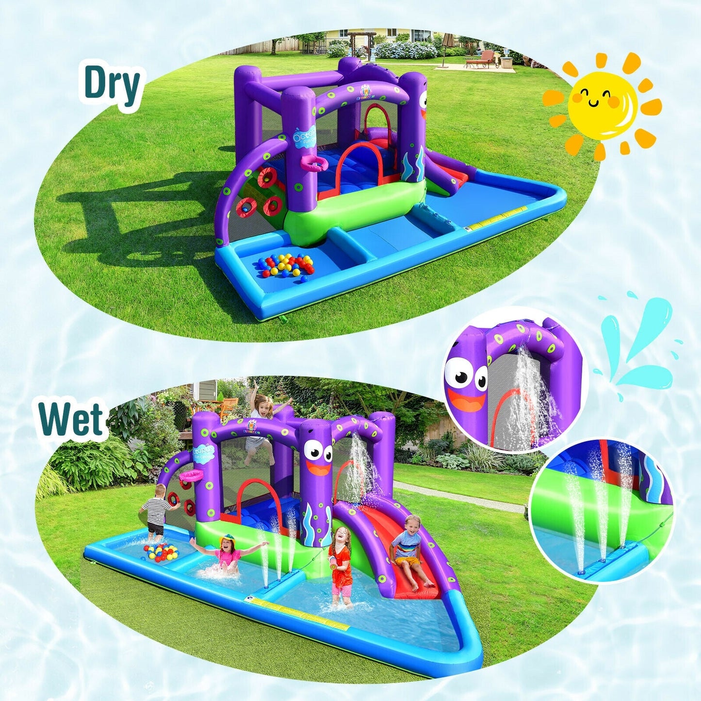 Inflatable Water Slide Castle for Endless Summer Fun
