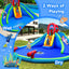 Inflatable Waterslide Bounce House with Upgraded Handrail