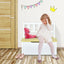 4-Piece Kids Wooden Activity Table and Chairs Set
