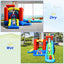 Maison de saut et toboggan gonflable pour enfants 9-en-1
