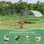 Gbruno Large Metal Chicken Coop Dome Cage - Galvanized Outdoor Enclosure
