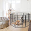 8-Panel Heavy Duty Pet Playpen with Door - 48 Inches