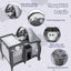 4-in-1 Portable Baby Nursery Center - Gray