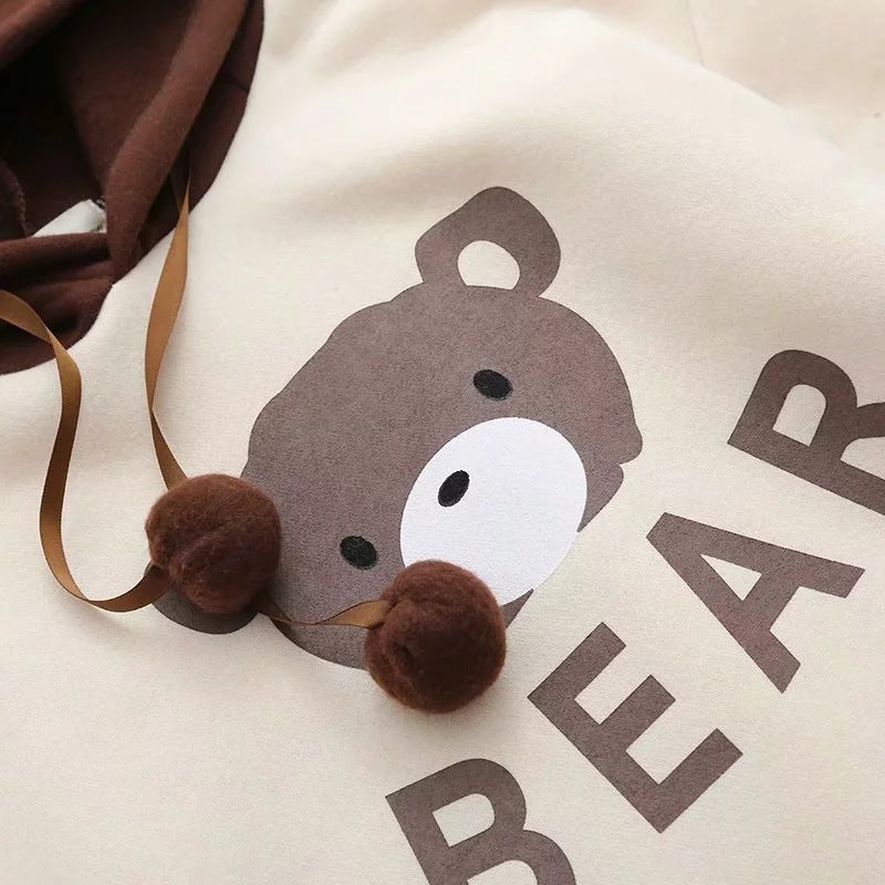 Sudadera con Capucha de Oso para Mujeres - Suéter Acogedor y Bonito