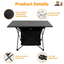 GBruno Foldable Camping Table with Storage Basket
